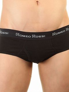 Однотонные хипсы на широкой резинке черного цвета Romeo Rossi RTRR366-102